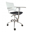 Silla Capacitación Blanca con Paleta