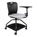 Silla Capacitación Negra con Canastilla