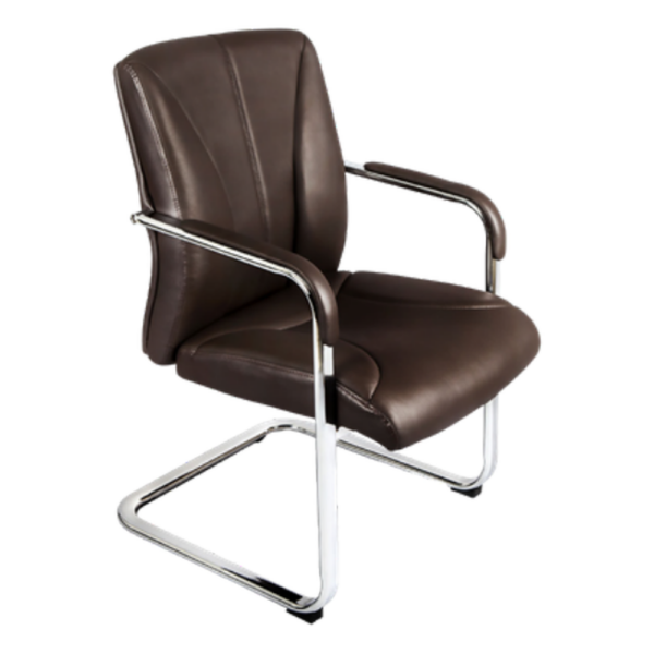 Silla de Visita Piel Café
