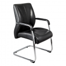 Silla de Visita Piel Negra