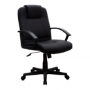 Silla Ejecutiva Acolchada Negra Base Nylon