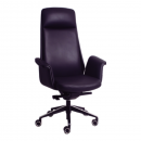 Silla Ejecutiva Alta Piel Morada