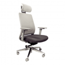 Silla Ejecutiva Blanca con Cabecera