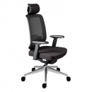 Silla Ejecutiva Gris con Cabecera