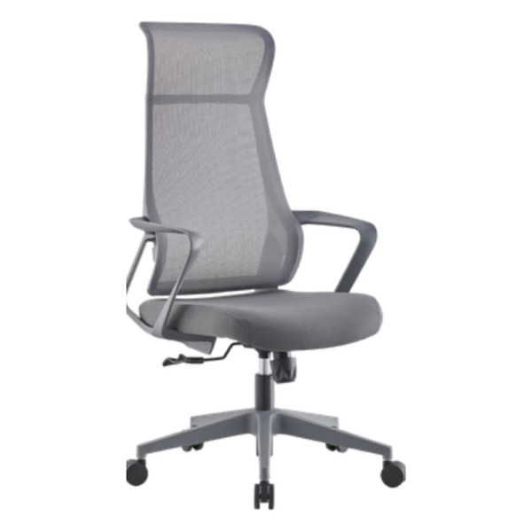 Silla Ejecutiva Malla Gris Alta