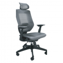 Silla Ejecutiva Malla Gris Cabecera