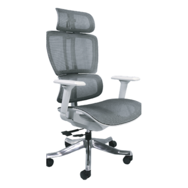 Silla Ejecutiva Malla Gris Doble