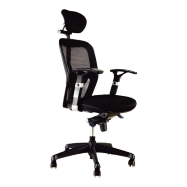 Silla Ejecutiva Malla Negra Base Cromada