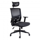 Silla Ejecutiva Malla Negra Cabecera