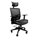 Silla Ejecutiva Malla Negra Cabecera Ergonómica