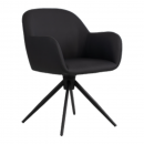 Silla Lounge Negra Giratoria
