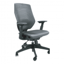 Silla Operativa Malla Gris Alta