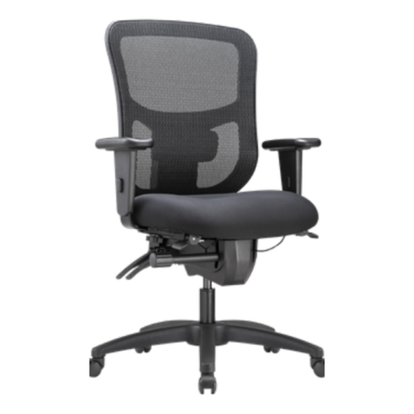 Silla Operativa Malla Gris Compacta