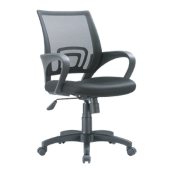 Silla Operativa Malla Gris Ergonómica