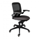 Silla Operativa Malla Negra Base Cromada