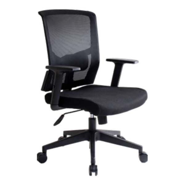 Silla Operativa Malla Negra Base Nylon