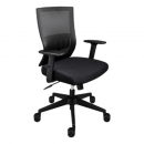 Silla Operativa Malla Negra Compacta